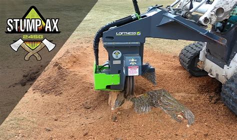 the mayor low-flow skid steer grinder|Loftness® Introduces Stump Grinder Attachment for Low.